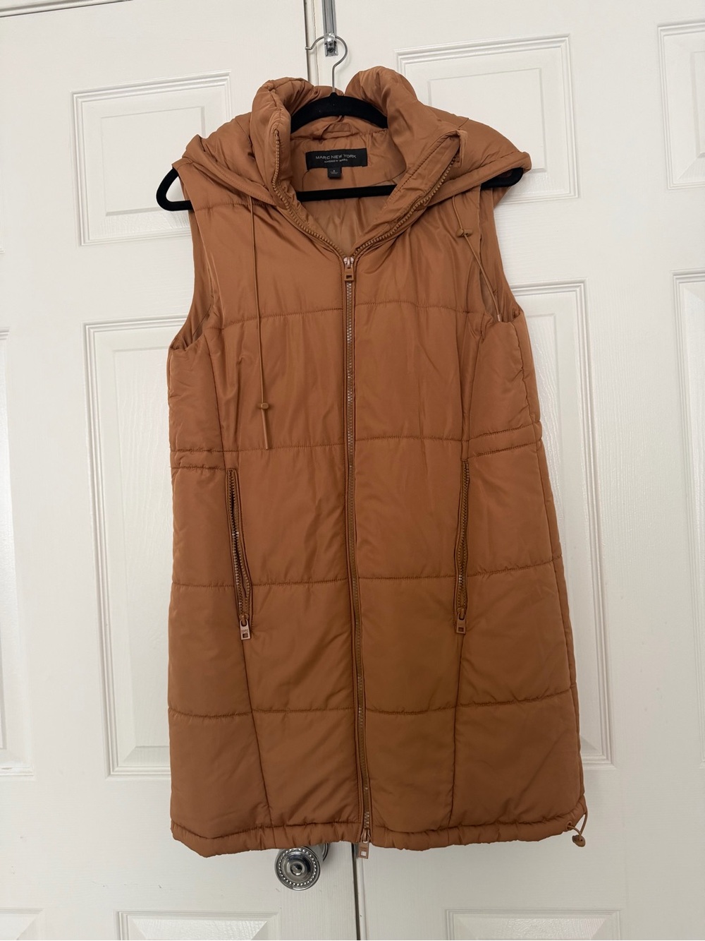 Marc New York Women's longline Hooded Puffer Vest